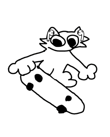 Skater Mascot Illustration